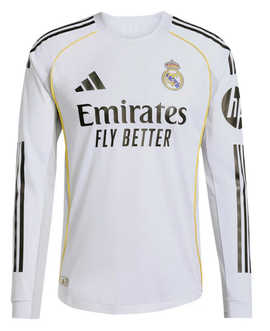 Real Madrid 25/26 Home jersey long sleeve
